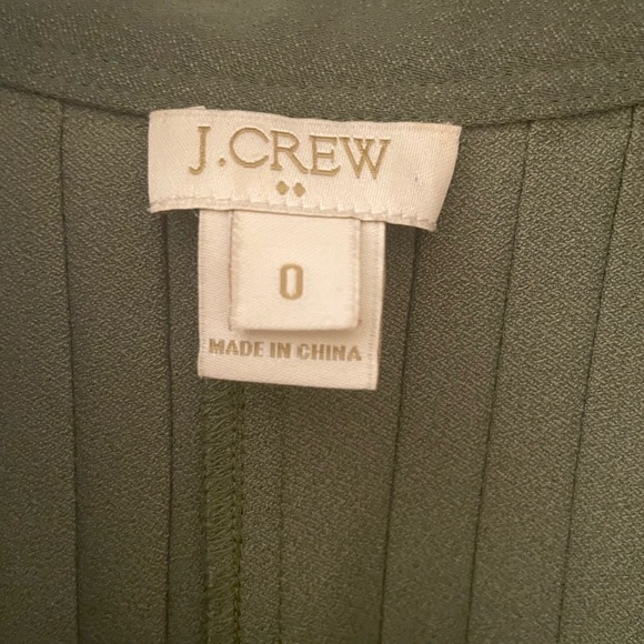 J. crew Forest Green Mini Dress Size 0 - Picture 3 of 7